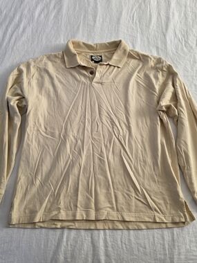 Tommy Bahama Long Sleeve Polo in Cream